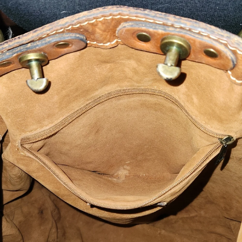 Patricia Nash Tan Leather Tote with Timeless Design